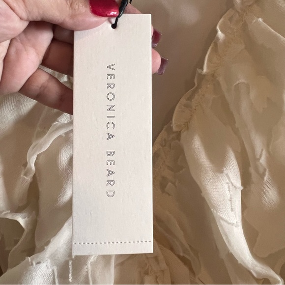 Veronica Beard Mahita Silk Blend Ruffle Dress Size 14 NWT - Picture 9 of 16